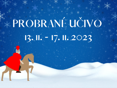 Přehled učiva z týdne 13. 11. -- 17. 11. 2023