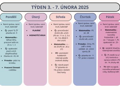 Shrnutí týdne 3. - 7. února 2025