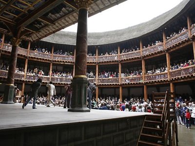 Inside Shakespeare's Globe theatre